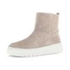 Winterboots GABOR, Damen, Gr. 39, beige (hellbeige), Veloursleder, unifarben, casual, Schuhe, Plateau, Stiefelette mit praktischem Innenreißverschluss