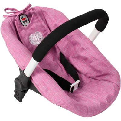 Puppen Autositz CHIC2000 "mit Adapter", pink (jeans pink), Puppenausstattungen, KinderB:30cm H:35cm T:30cm, Stahl, Polyester, Kunststoff, passend für Puppenwagen Mika, Nele, Jara, Linus und Linus Duo, B:30cm H:35cm T:30cm Image