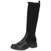 Stiefel CAPRICE "Caprice Stiefel Leder/Textil", Damen, Gr. 40, schwarz, Leder, Textil, casual, Schuhe