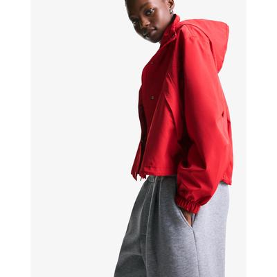Bershka Water-Resistant & Windproof Technical Jacket Women M Red
