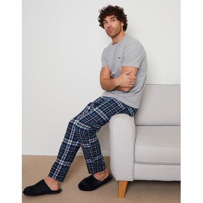 Grey & Teal Check Pyjamas (2-Piece Set)