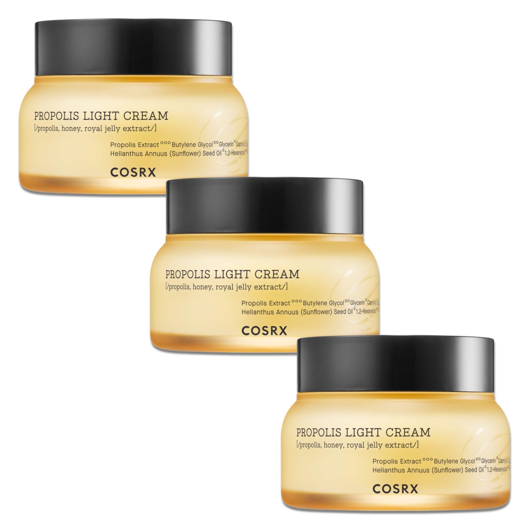 COSRX Propolis Light Cream Crema viso 3x65 ml giorno