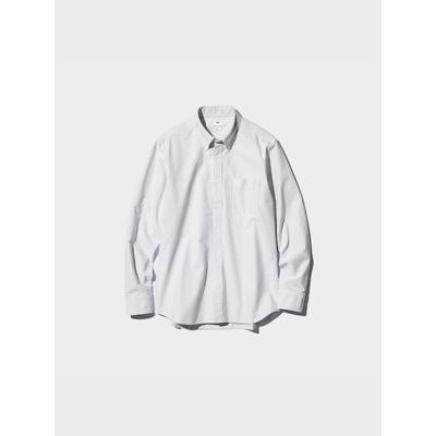 Uniqlo - Oxford Shirt (stripe, Slim Fit) - Grey