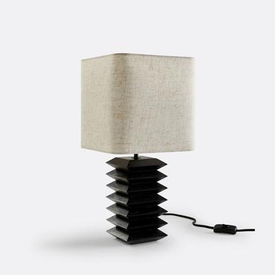 Remilo Solid Ash & Linen Table Lamp