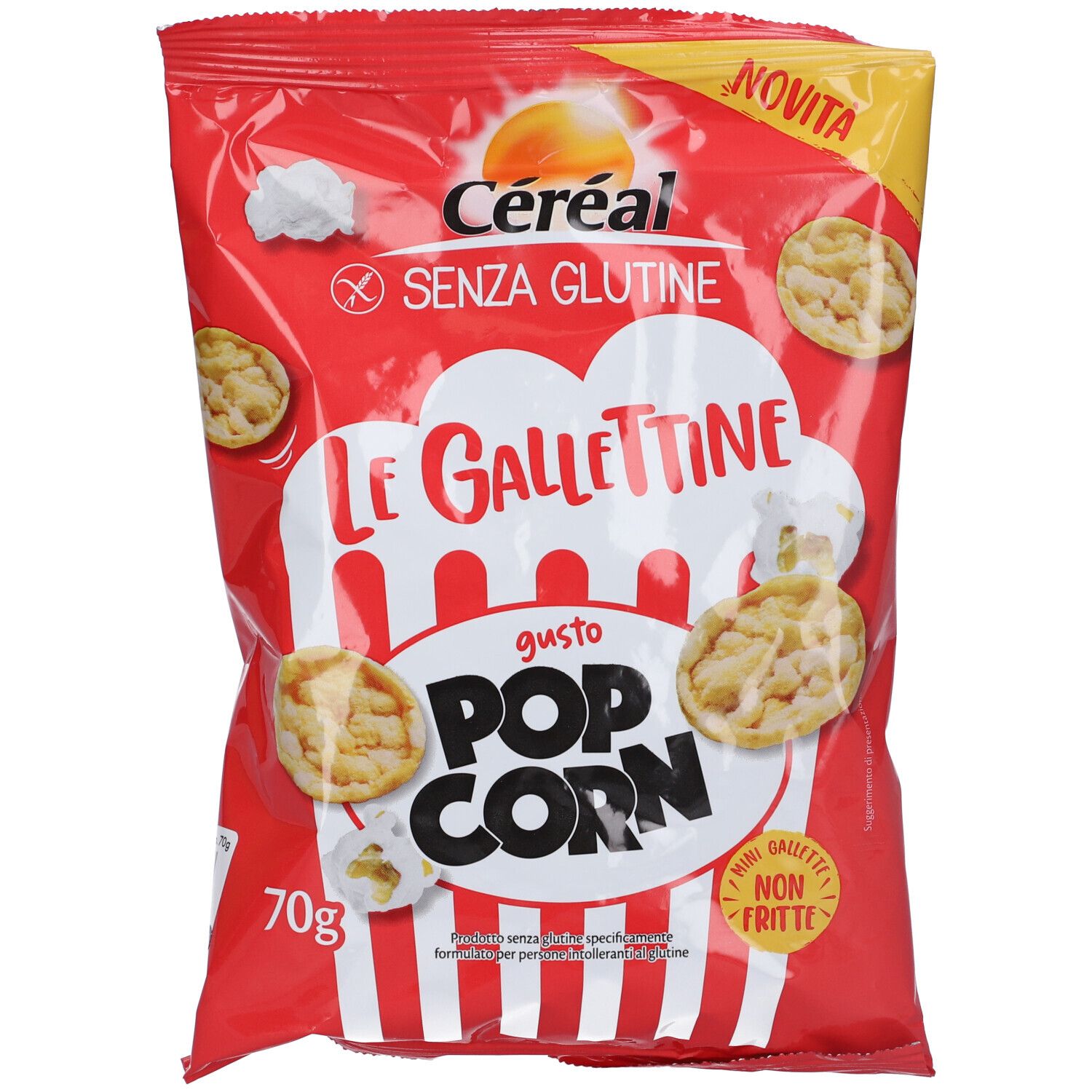 Cereal Gallettine Gusto Pop Corn 70 g Snack