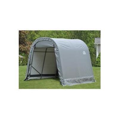 8 foot Round Style Shelter - Size / Color: 8 foot x 12 foot x 8 foot / Grey