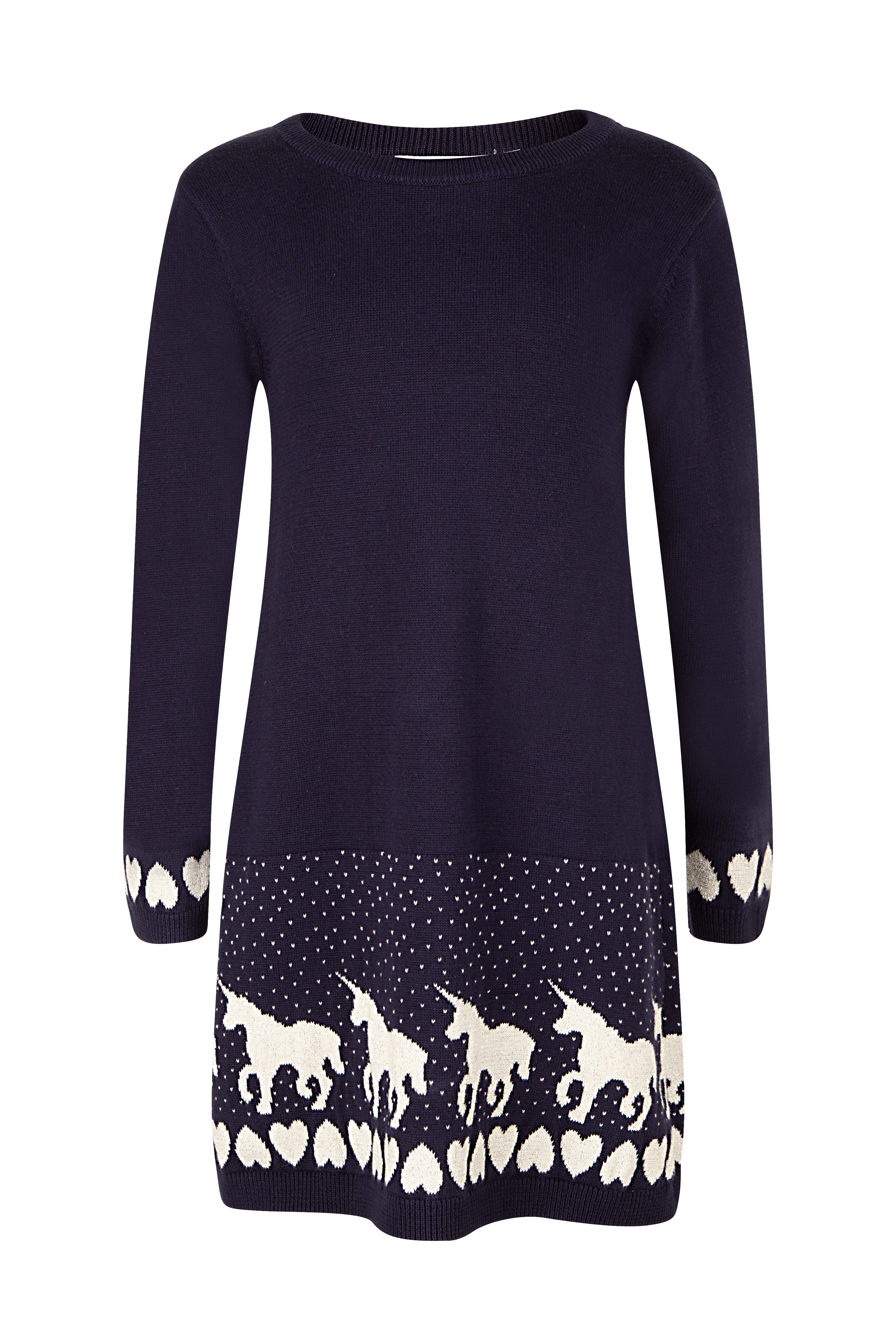 Shirtkleid HAPPY GIRLS, Mädchen, Gr. 146, N-Gr, navy, Obermaterial: 100% Baumwolle, gemustert, regular fit, Rundhals, Kleider Image