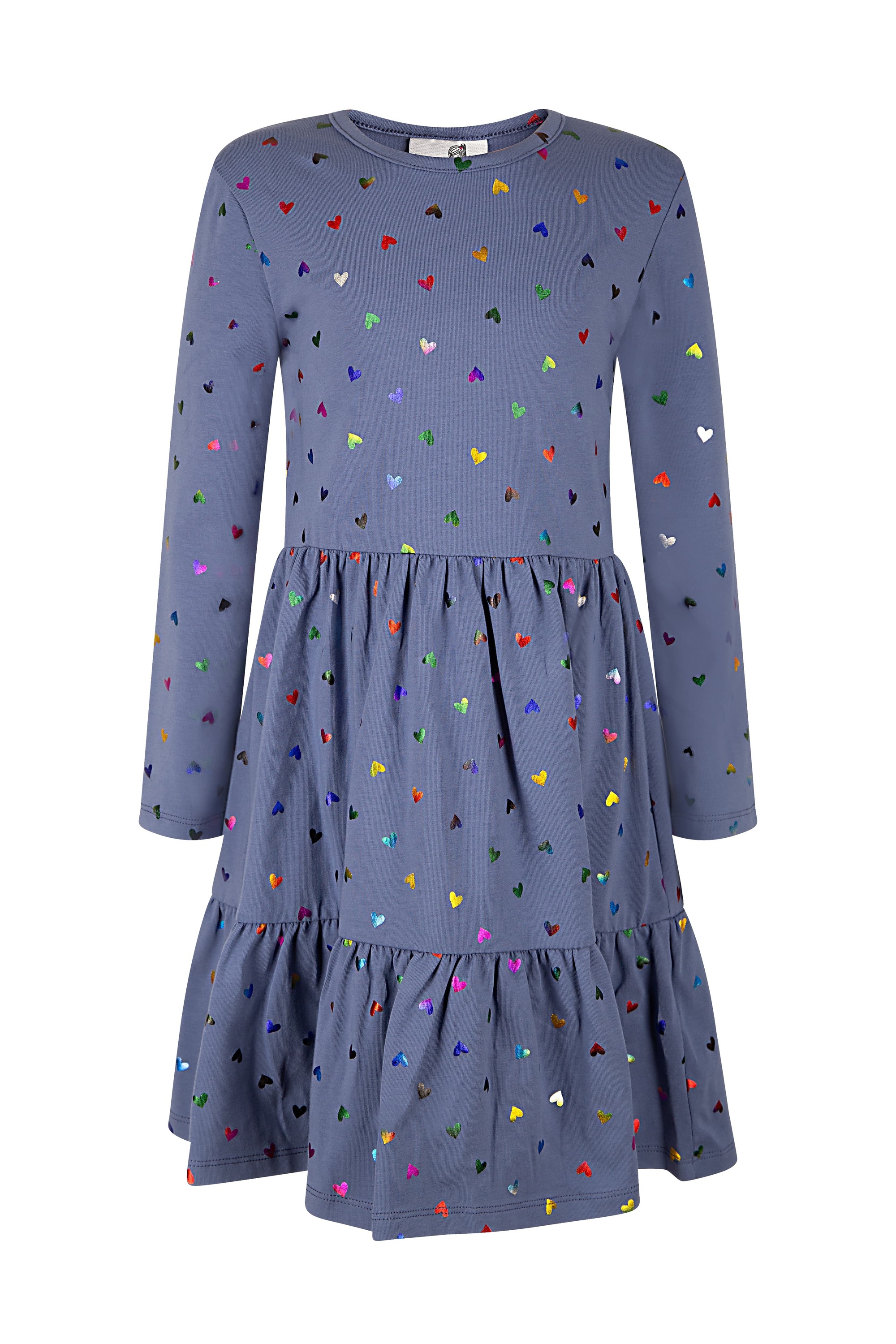Sommerkleid HAPPY GIRLS "dress", Mädchen, Gr. 92, EURO-Größen, blau (jeans blau), Stoff, 100% Baumwolle, normal, Kleider Image