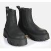 Chelseaboots BUFFALO "Aspen Chelsea warm", Damen, Gr. 40, schwarz, Nubuklederimitat, modisch, Schuhe, Plateauboots, Stiefelette, Schlupfboots mit Memory Foam-Innensohle