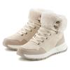 Winterstiefelette LASCANA "High Top Sneaker, Schnürschuh, Boots, Stiefelette", Damen, Gr. 37, beige, Obermaterial: 100% Lederimitat. Futter: 100% Textilmaterial. Decksohle: 100% Textilmaterial. Laufsohle: 100% Synthetik, unifarben, casual, Schuhe,...