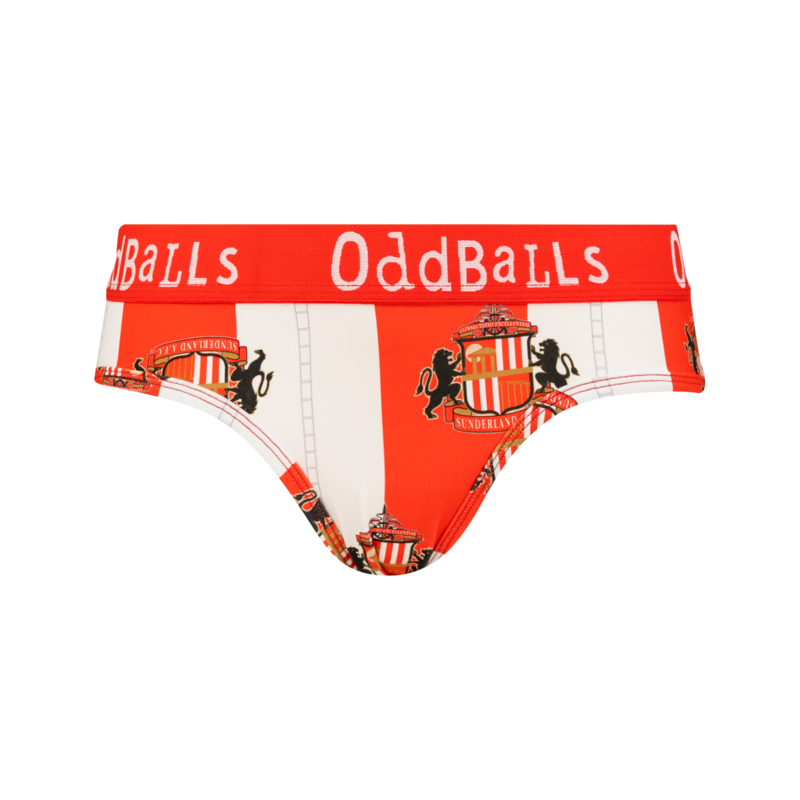 Sunderland Oddballs Heim-Slip – Rot/Weiß – Damen Image