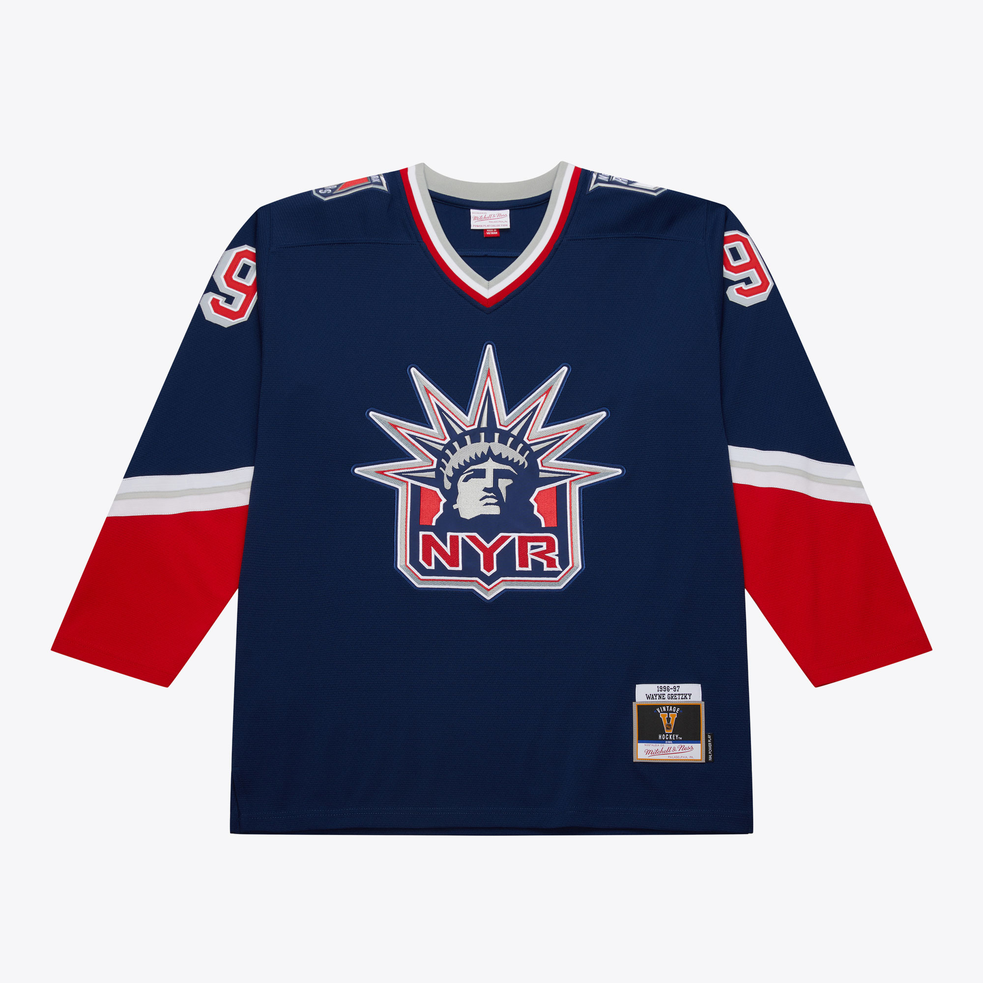 New York Rangers Mitchell & Ness Powerplay-Trikot von Wayne Gretzky 1996 Image