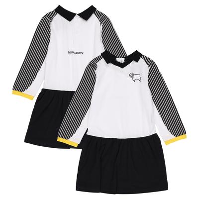 Derby County Heim Kit Dress - Weiß/Schwarz - Baby Image