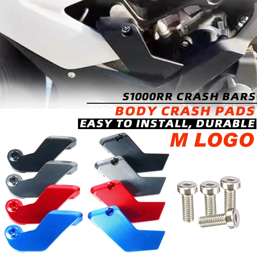 Für BMW S1000RR 2019 2020 2021 2022 Motorrad CNC Motor Crash Pad Motor Abdeckung Rahmen Slider Protector pro taper Image