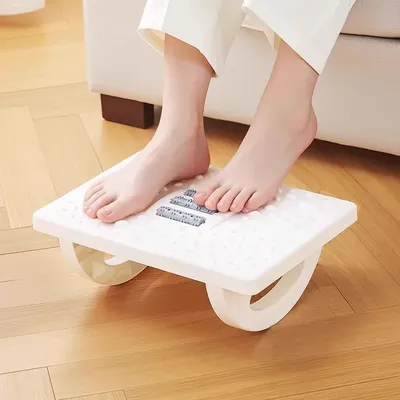 Foot Rest Under Desk Rocking Footstool with Massage Rollers Foot Rest Foot Relaxation Circulation for Home Study Office Work