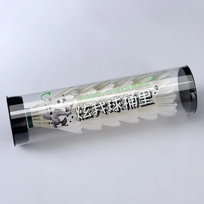 1 pcs Durable and Thick Transparent Ball Barrel for Portable Storage for 3/6 pcs shuttlecocks