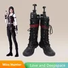 Spiele Love and Deepspace Miss Hunter Cosplay Schuhe Gelbe Kostümstiefel Handgefertigte Kunstlederstiefel