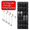Schuhregal über der Tür mit 12/24 großen Netztaschen, hängender Schuh-Organizer für Schrank, hängendes Schuhregal, Halter, Aufhänger