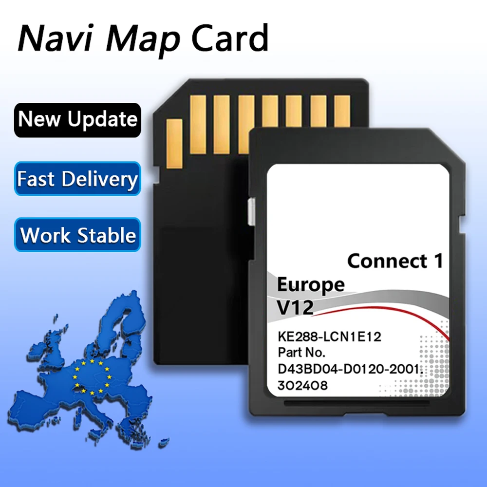 C1 V12 Connect 1 LCN 1 V12 Navi für Nissan Auto Karte SD Karte Europa UK Navigation Karte GPS Karte Neueste Image
