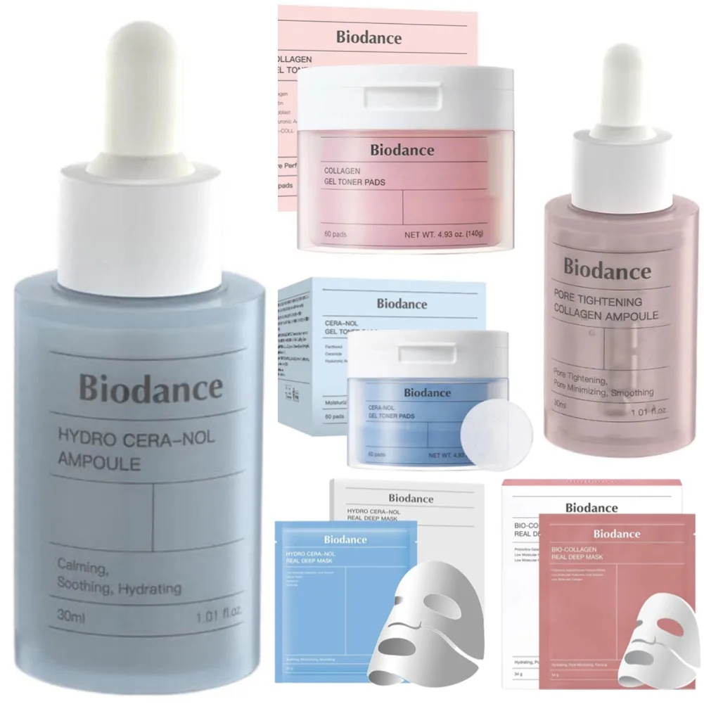 Biodance Collagen Fade Fine Lines Pad Aufhellender Hautton Verbessern Sie den Gesichtswasser Straffende Poren Feuchtigkeitsspendender Toner Gesichtspflege Image