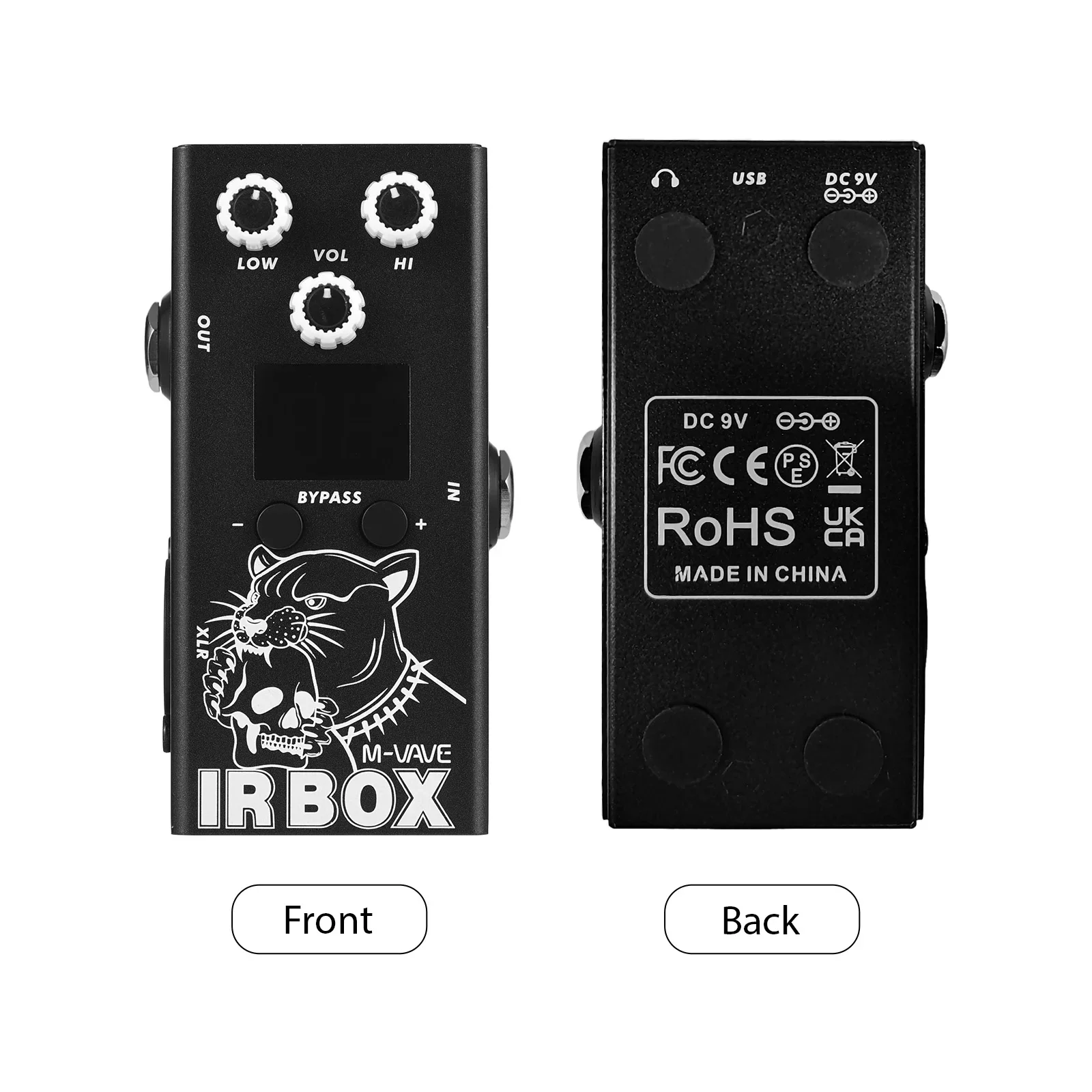 M-VAVE Gitarre IR Box Effektpedal IR Cab Impuls Response Schränke Lautsprechersimulator XLR Ausgangsanschluss 6,35 mm Ausgang/Eingangsteile Image