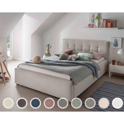INFANSKIDS »Lima« Polsterbett 160x210 cm / Lincoln 24 Anthrazit Image