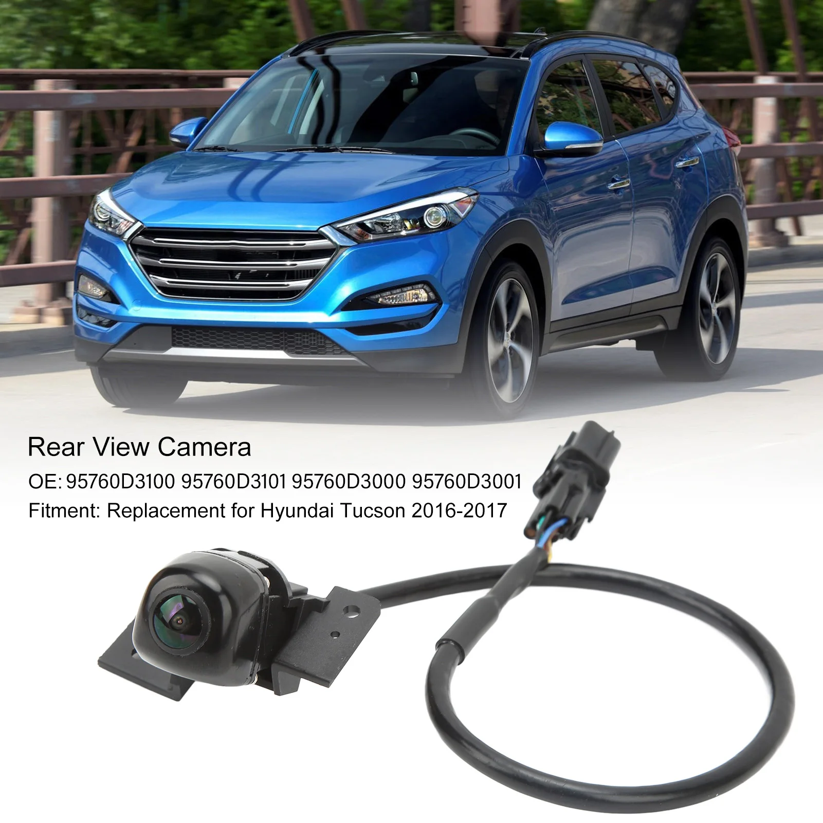 Rückfahr kamera 2016 d3100 Einparkhilfe Kamera Ersatz für Tucson 2017- Image