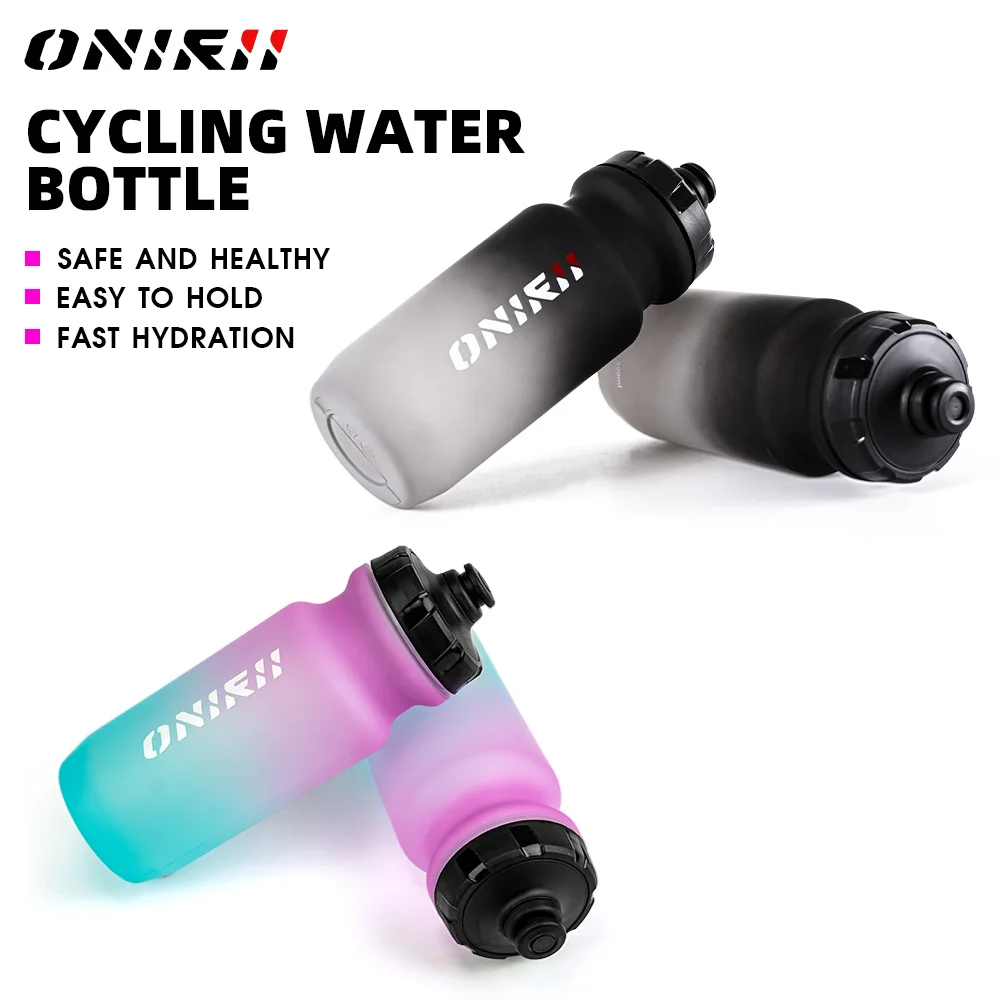 ONIRII Fahrrad-Wasserflasche, 500 ml, PP5, leicht, auslaufsicher, zusammendrückbar, BPA-frei, Fahrrad-Getränkekessel für Reitsport, NEU Image