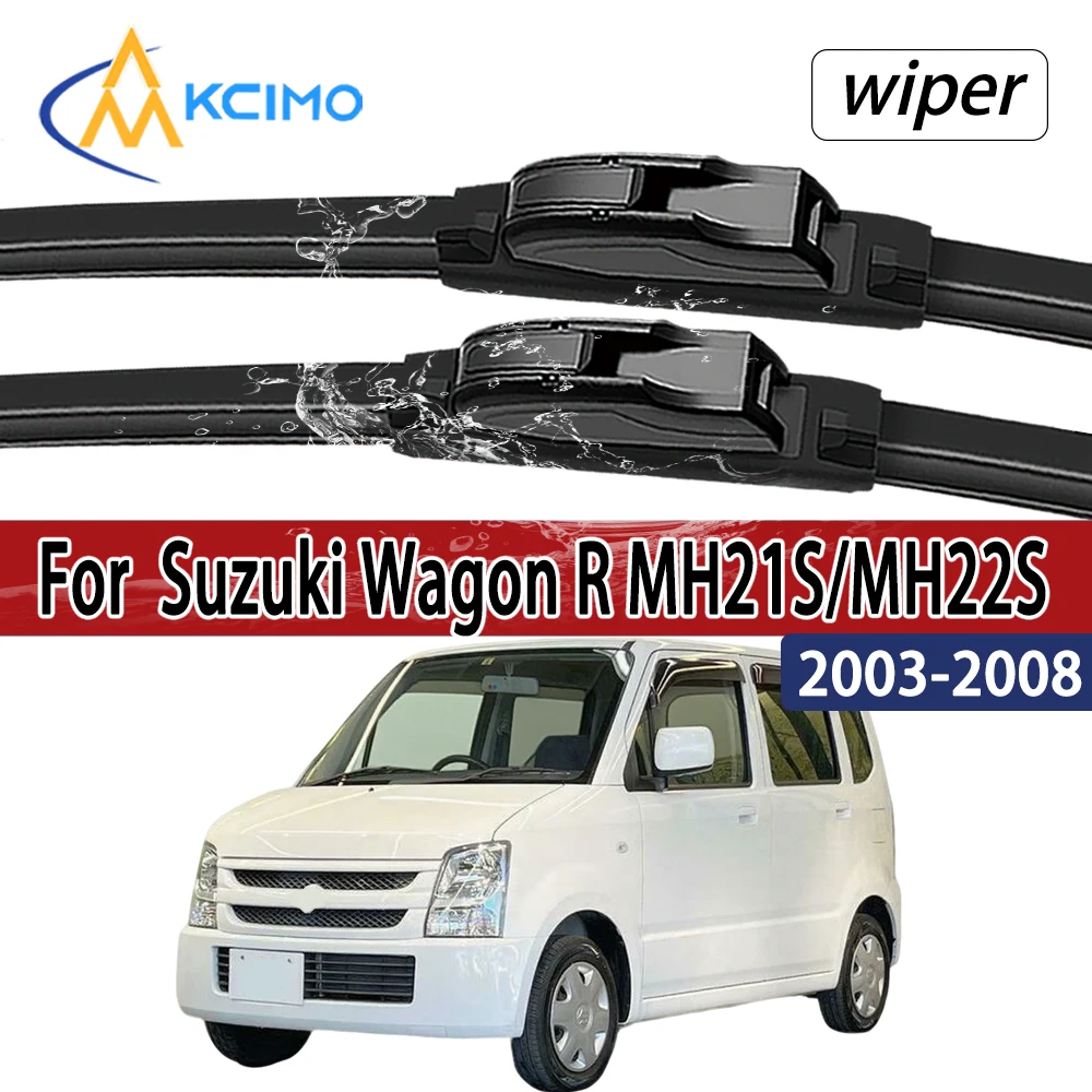 Für Suzuki Wagon R MH21S/MH22S 2003-2008 Frontscheibe Wischer Klingen 2 stücke Windschutzscheibe Fenster Zubehör Image