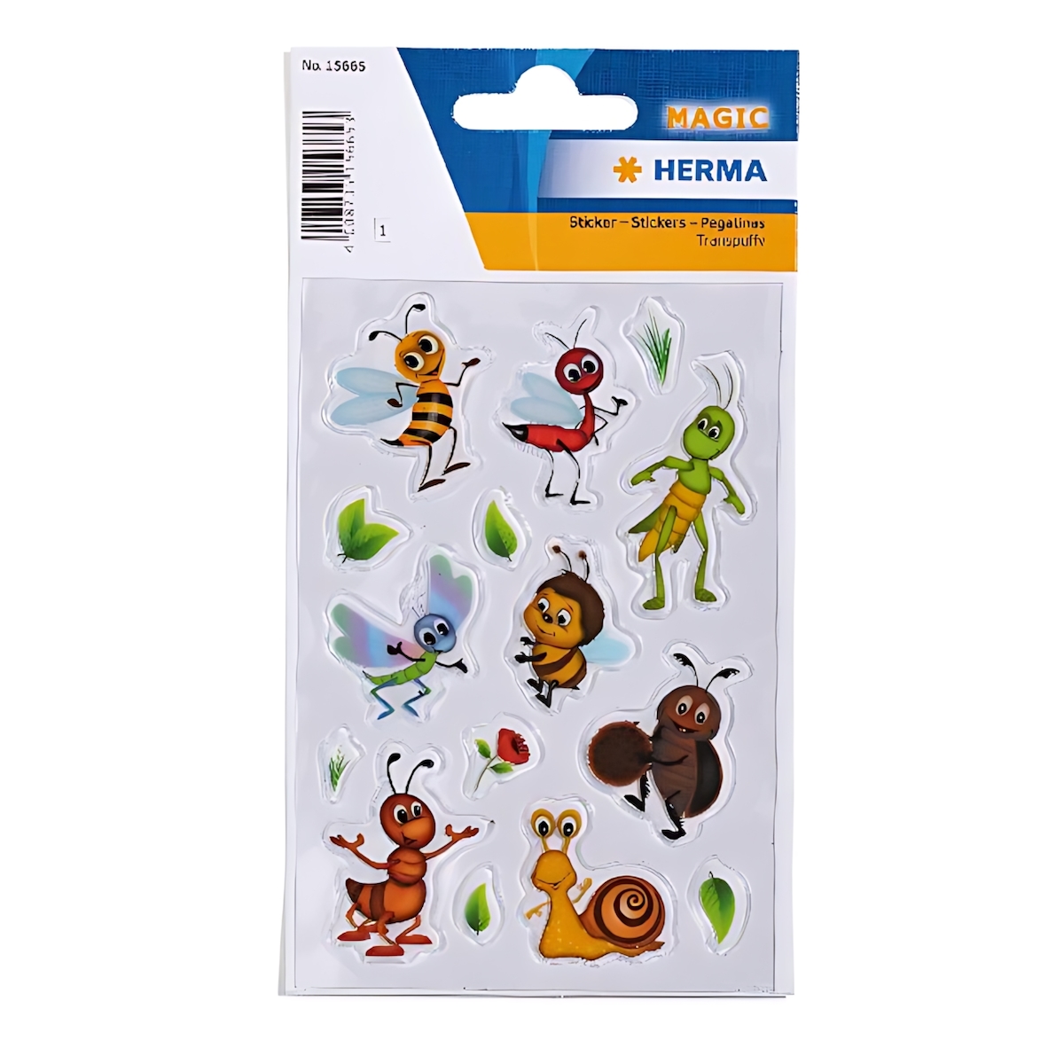 Herma Sticker MAGIC Tiere Wiesentiere Transpuffy 1 Bl Image