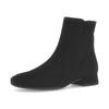 Stiefelette GABOR, Damen, Gr. 39, schwarz, Ziegenveloursleder, unifarben, klassisch, Schuhe, Blockabsatz, Boots, Businessschuh mit Best Fitting und G-Weite