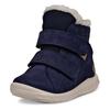 Klettstiefel ECCO "SP.1 Lite Infant", Kinder, Gr. 23, blau (dunkelblau), Nubukleder, sportlich, Schuhe, Winterstiefel, Winterboots, waterproof, mit SHOCK-POINT-Technologie