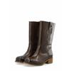 Stiefel CA'SHOTT "Ca'Shott Boots CASVILMA", Damen, Gr. 39, Normalschaft, braun (schwarz braun), Obermaterial: 100% Leder, Schuhe