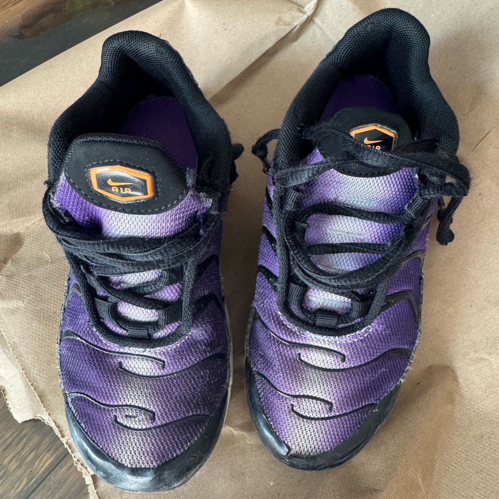 Nike Shoes | Kids Nike Air Max Sz 11 | Color: Black/Purple | Size: 11b