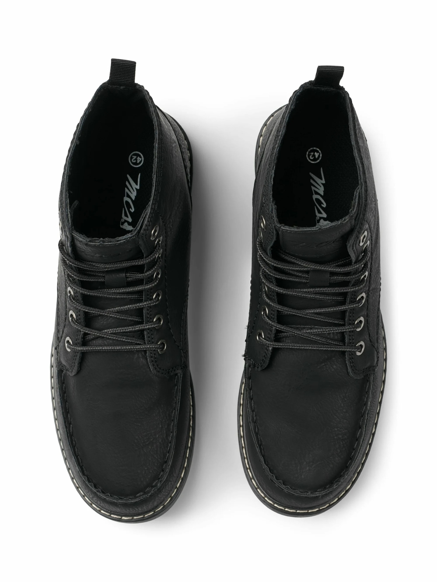 Stiefel MCS "MCS boots M9A", Herren, Gr. 43, Normalschaft, schwarz, Obermaterial: 100% Polyurethan, Schuhe