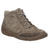 Schnürstiefelette JOSEF SEIBEL "Neele 01", Damen, Gr. 38, grau (taupe), Leder, casual, Schuhe, Boots, Komfortschuh mit Wechselfußbett, in Weite G