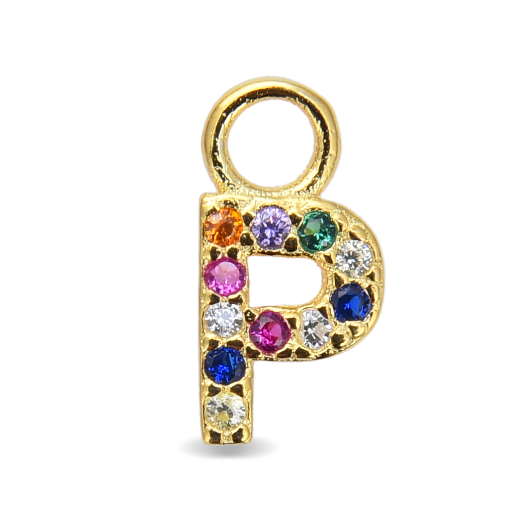 Pendentif Luxenter P en argent sterling 925 Image
