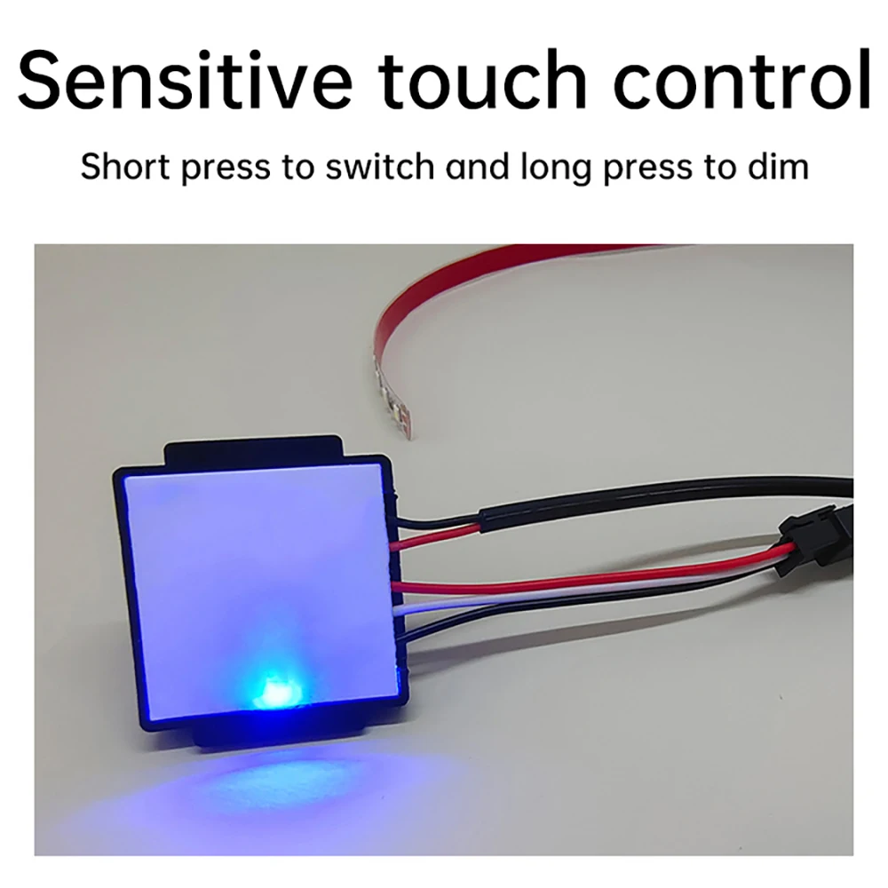 DC 5-12V Smart Touch Schalter Hause Licht Schalter LED Dual Farbe Temperatur Einstellung Eingebettet Panel Badezimmer Spiegel sensor Schalter