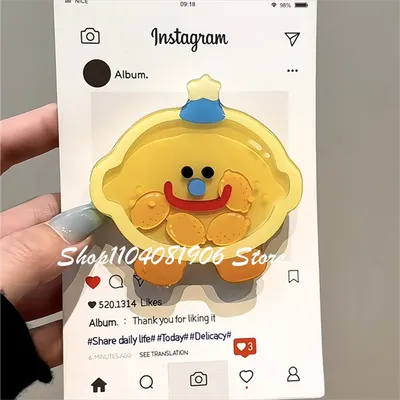Korea Cute Shake Lemon Phone Grip Tok Griptok Bracket for IPhone Samsung Phone Accessories Phone Holder Ring Support Phone Stand