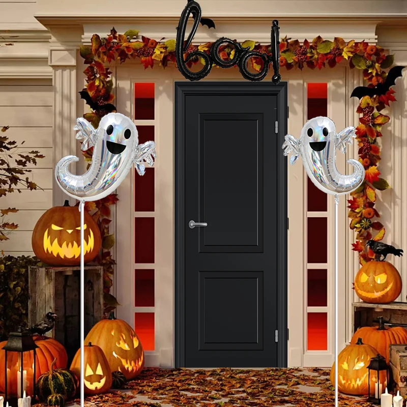 1-teiliges Halloween-Ballon-Set, Geisterparty- und Boo-Dekorationen, perfekt für Halloween, Geburtstage und Geschenke, Veranstaltungsbedarf Image