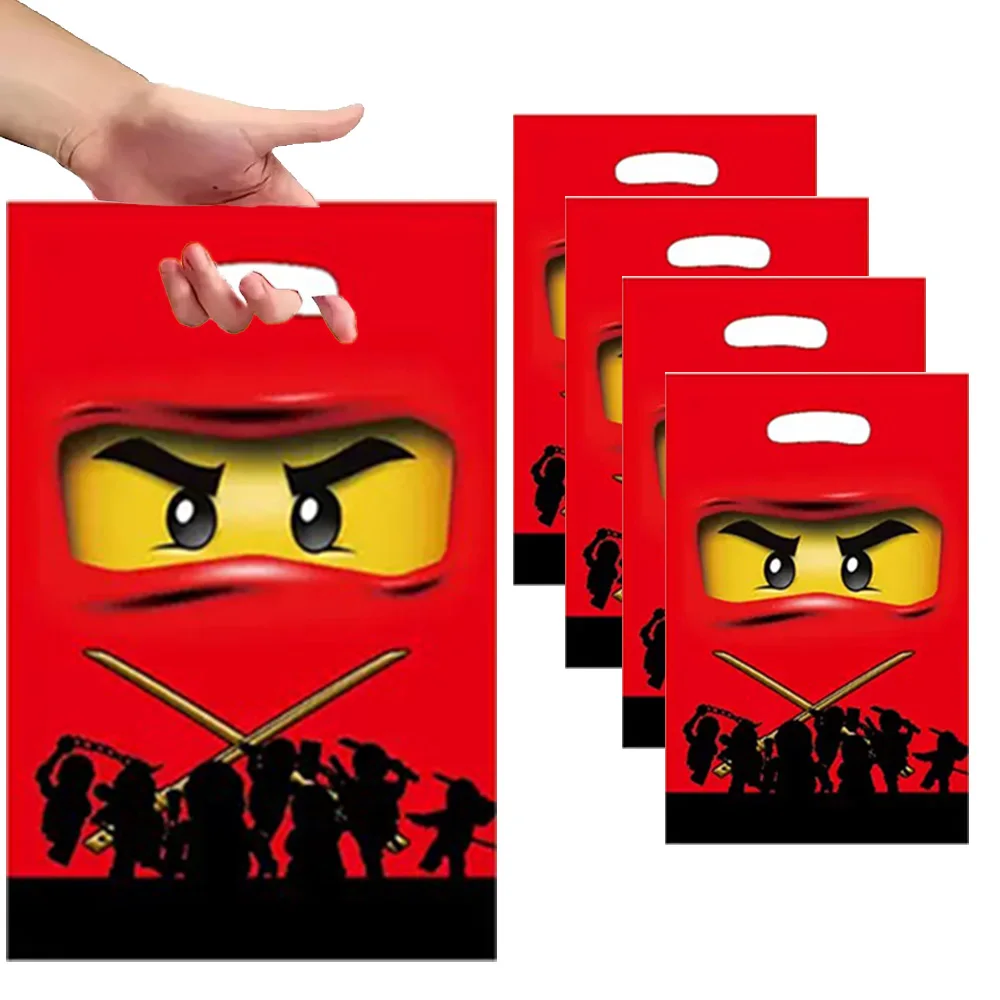 10/50Pcs Cartoon Ninja Geschenk Tasche Geburtstag Party Liefert Süßigkeiten Tasche Geschenk Füllung Tasche Geschenke für Gäste Kinder baby Dusche Liefert Image