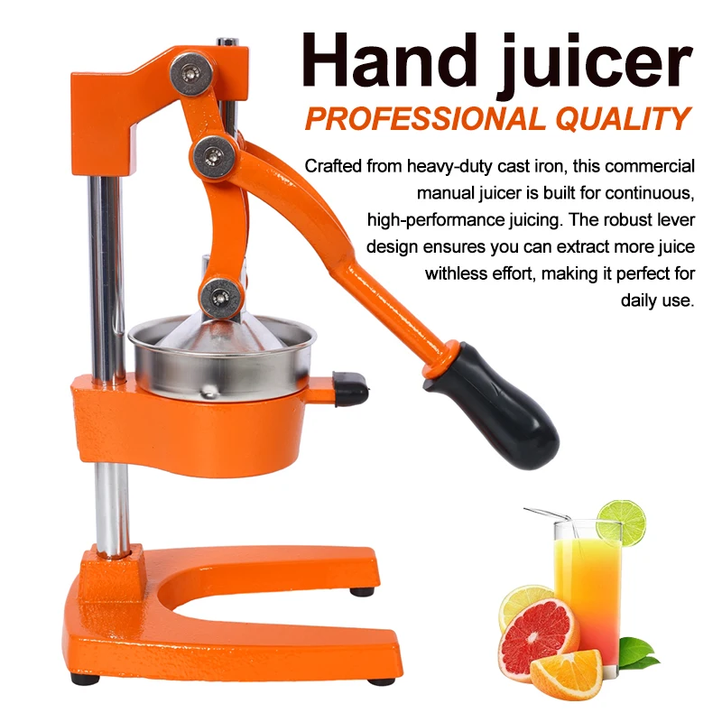 Allzweck-Handbuch-Zitruspresse, Extraktor und Saftpresse in kommerzieller Qualität, Arbeitsplattenpresse für frischen Orangensaft Image
