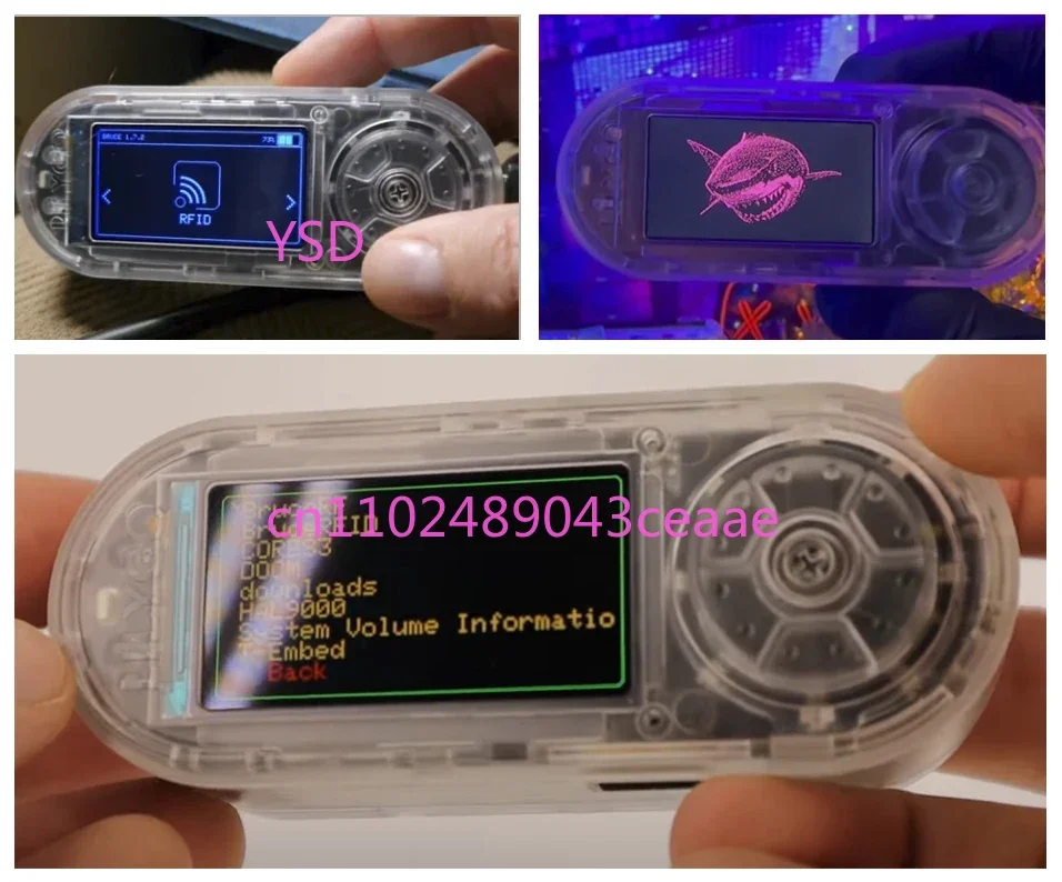 ESP32 S3 T Embed CC1101 Low Power Sub 1 GHz RF Transceiver PN532 NFC RFID I2C Modul LCD Panel 1300 mAh Batterie Image