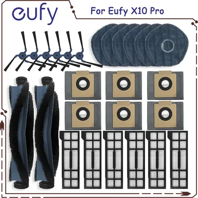 Für eufy x10 pro omni ersatzteile zubehör rollens eiten bürsten filter mop tuch lappen pads staubbeutel staubsauger teil