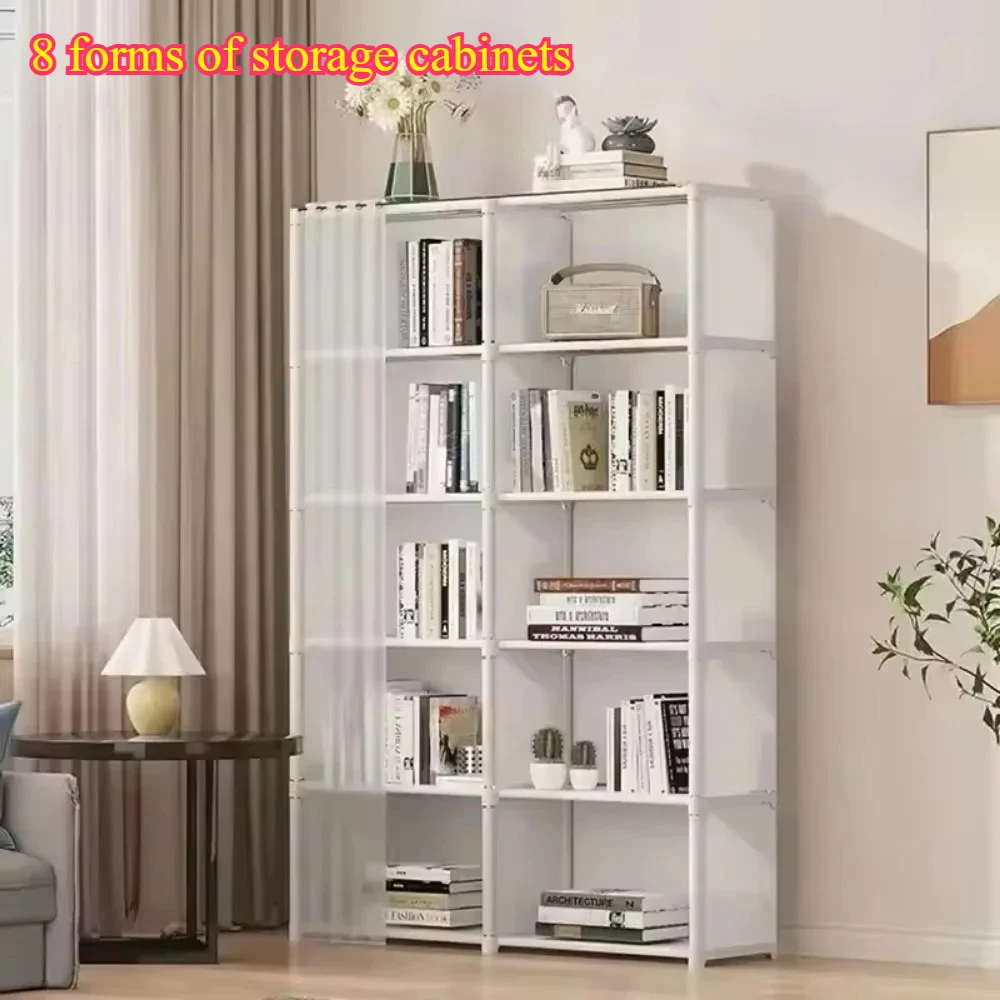 Staubdichter Kleiderschrank, großes Fassungsvermögen, Trennwand, Bücherregal, Schlafzimmer, offener Aufbewahrungsschrank, einfache Montage, Hängegarderobe, kleiner Kleiderschrank