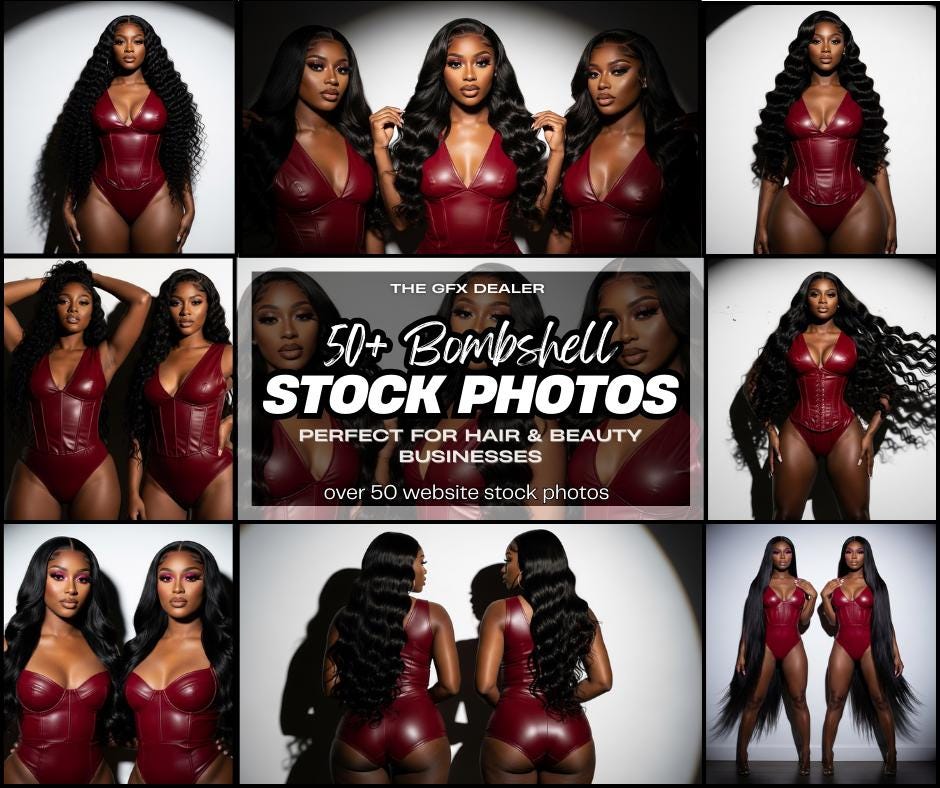 THE CHERRY BUNDLE / Foto stock, Servizio fotografico per modelle di capelli / Foto stock di capelli per aziende di extension/parrucche (incluse foto b