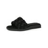 Pantolette CAPRICE "Caprice Pantoletten Veloursleder/Textil", Damen, Gr. 39, schwarz, Veloursleder, Textil, casual, Schuhe