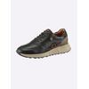 Sneaker HEINE, Damen, Gr. 36, braun (schwarz, braun), Leder, Rindsleder, Glattleder, Textil, modisch, Schuhe