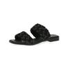 Pantolette CAPRICE "Caprice Pantoletten Leder/Textil", Damen, Gr. 40, schwarz, Leder, Textil, casual, Schuhe