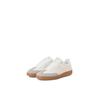 Sneaker JACK & JONES "JFWREECHER", Herren, Gr. 43, weiß (weiß, beige), Lederimitat, casual, Schuhe, mit Logoapplikationen
